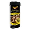 Meguiar's Gold Class Rich Leather Wipes – Leather Cleaner & Conditioner – G10900, 25 Wipes