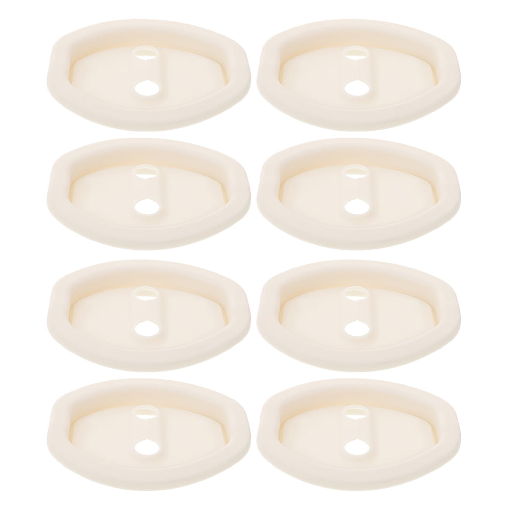SWETRACE 8 Pcs Beige Silicone Car Door Lock Covers Shock Absorbing Door Latch Protector Caps Easy Install Auto Accessories