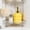 Yellow #3, variant on Glass Soap Dispenser Refillable Pump Bottle for Kitchen Bathroom Hand Wash Lotion Shampoo - 6.7 Inch Clear Glass Dispensing Bottle with Stainless Steel Pump - Multipurpose Liquid Soap Container