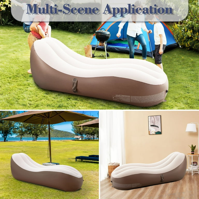 Inflatable sofa bed camping sale