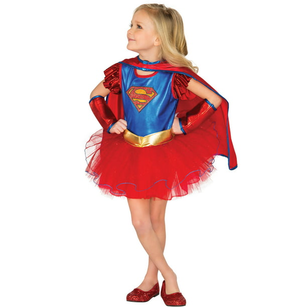 Girl's Deluxe Supergirl Halloween Costume - Walmart.com