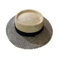 thumbnail image 4 of Gorra de paja plana Yinane para mujer Portátil, 4 of 5