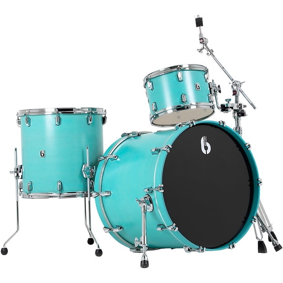 British Drum Co. ENG-22-CB-STL Enigma Series Club Kit. Satin Teal 12", 16", 22"