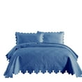 thumbnail image 2 of MarCielo 3Pcs 100% Cotton Oversized Quilt Bedspread Coverlet Set TK, 2 of 7