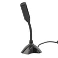 thumbnail image 4 of Black Universal USB Stand Mini Microphone Desktop Microphones MicFor PC Desktop Laptop Notebook Macbook Speech, 4 of 6