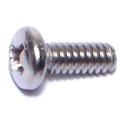

#6-32 x 3/8 18-8 Stainless Steel Coarse Thread Phillips Pan Head Machine Screws