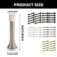 thumbnail image 3 of BIBABLYKE 10Pcs Wall Mounted Spring Door Stops with Rubber Bumper Tip Flexible Heavy Duty Spring Door Stoppers Door Bumper, 3 of 7