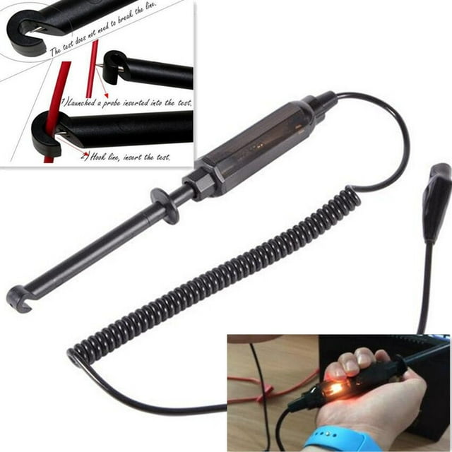 Universal DC 6V-12V Circuit Tester Car Truck Test Pencil Light Hook Probe Pen -