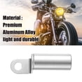 thumbnail image 3 of Motorcycle Rearview Mirror Handlebar Extender Adapter 10mm Aluminum Alloy Mount Riser for Harley Davidson Silver Tone, 3 of 6
