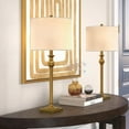 thumbnail image 2 of Maxax 28" Traditional Table Lamps Set of 2, Gold Bedside Nightstand Lamps with USB Charging Port for Living Room, Bedroom, 2 of 7