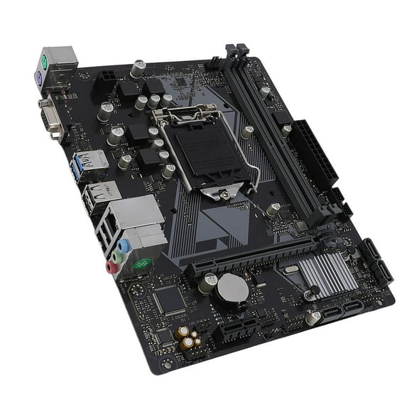 Placa base de computadora de escritorio, m atx dvi vga salidas 8 pin y 24 pines de placa base 2 canal ddr4 pci e 3.0 para juegos