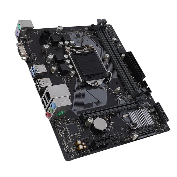 Placa base de computadora de escritorio, m atx dvi vga salidas 8 pin y 24 pines de placa base 2 canal ddr4 pci e 3.0 para juegos