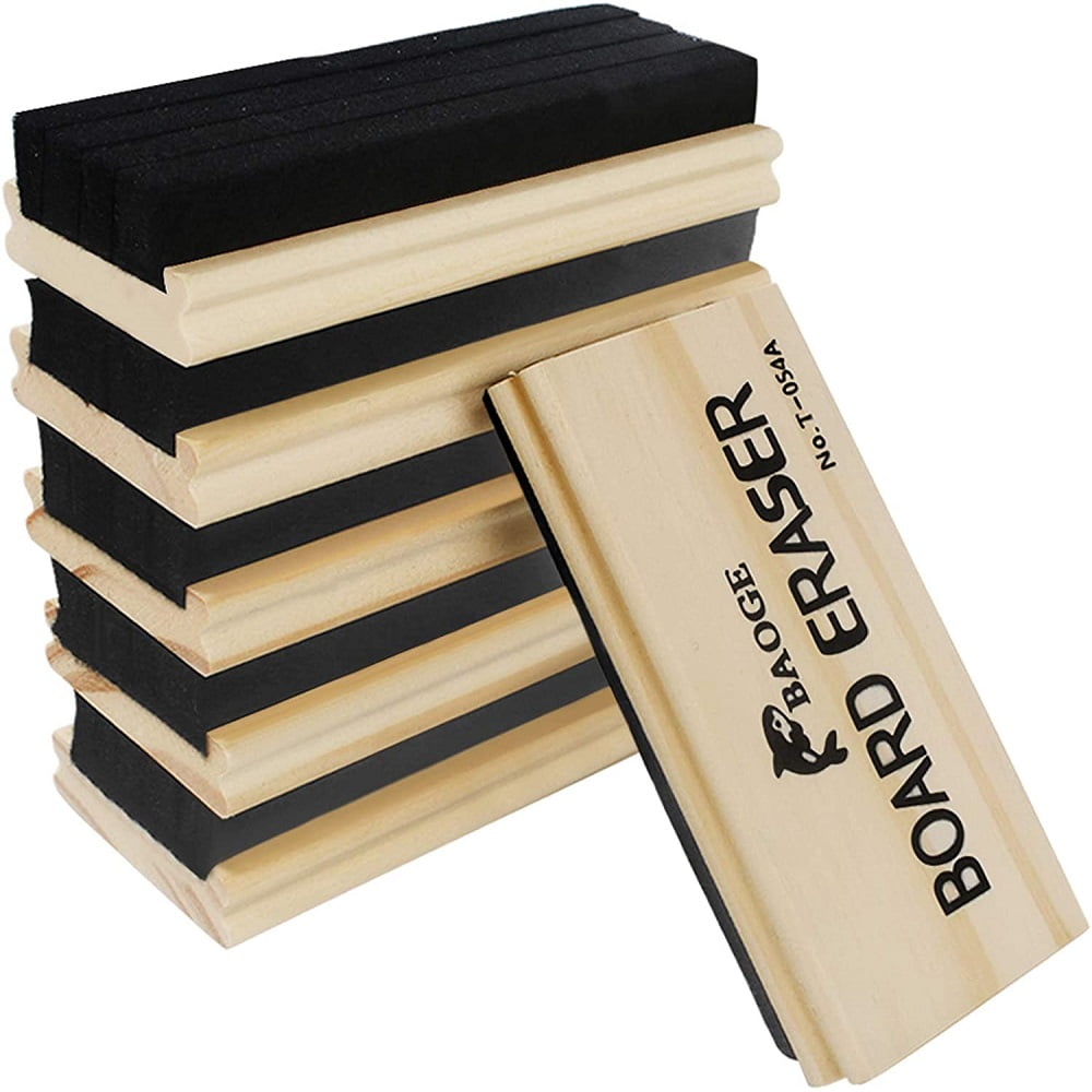 Guichangkai 6 Pack Chalkboard Eraser  Eraser Wool Felt Dustless for Teachers and Kids