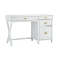 thumbnail image 1 of Posey Side Storage Desk, White, 1 of 8