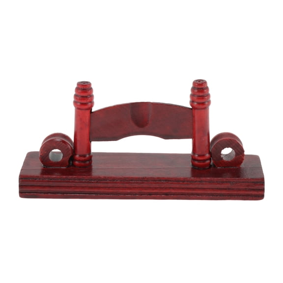 Unique Bargains 1 Pc Fan Display Stand Sturdy Detachable Folding Fan Style Imitation Rosewood Red