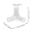 thumbnail image 2 of FONDOTIN 30Pcs Tent Supports Canopy Hardware Fittings Reusable Greenhouse Frame, 2 of 8