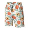 thumbnail image 4 of Logiee Peach Print Mens Swim Trunks Quick Dry Board Shorts,Breathable Hawaii Beach Shorts Swimwear Bathing Suits-X-Large, 4 of 6