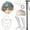 Dark Gray-1, variant on KAWELL 9 pcs Old Lady Costume for Kids 100 Days of School Costume Granny Old Lady Wig Dress Up Accessories