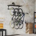 thumbnail image 2 of Soozier Bike Rack for 5 Bikes, Bicycle Rack with Shelf and 5 Hooks, 2 of 10
