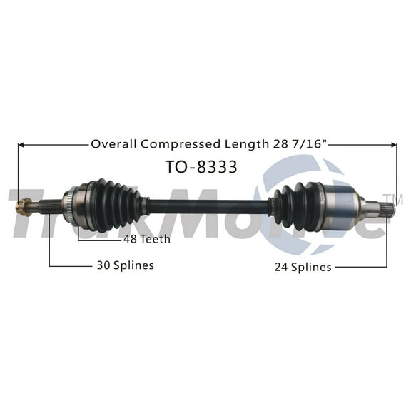 CV Axle Shaft Fits select: 2011-2016 TOYOTA SIENNA