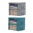 thumbnail image 3 of CNKOO 2 Pcs Non-woven Foldable Storage Bag Organizers Dust-proof for Clothes Quilts, 3 of 9