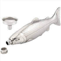 1 Set Fish-Shape Hip Flask 5Oz Bottle Mini Pocket Flask Stainless Steel Party Drinkware for Outdoor