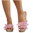 thumbnail image 5 of Gymvis Flat Sandals for Women Summer Slides Open Toe Vacation Beach Slippers for Women Size 5-9, 5 of 9