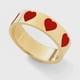 thumbnail image 3 of Anillo Colorido En Forma De Corazón Anillo De Dedo Apilable Anillo De Pareja Para El Aniversario De Cumpleaños Del Día De San Valentín 2 Uds Minnieouse AP006766-01, 3 of 6