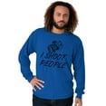 thumbnail image 5 of I Shoot People Camera Photography Pun Long Sleeve TShirt Men Women Brisco Brands L, 5 of 6