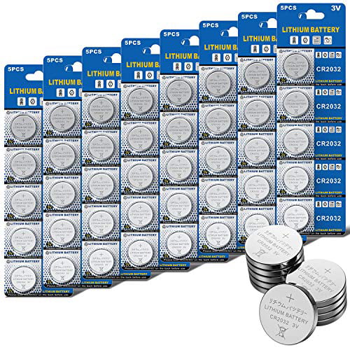 40 Pcs JOOBEF CR2032 Lithium 3V Battery Electronic Coin Cell Button for Toys Calculators Watches 
