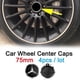 thumbnail image 4 of 4 Uds Insignias Emblema Cubo Llantas 75MM Tapas Centrales para AMG C E S G ML, 4 of 9