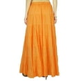 thumbnail image 3 of Phagun Women's Long Skirt Bohemian Gypsy Tiered Cotton Maxi Skirt Beach Wear, 3 of 5