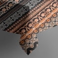 thumbnail image 5 of Black Geometric and Floral Pattern Square Tablecloth,Waterproof Square Table Cover,Wipeable Spillproof Washable Table Cover for Home Kitchen Party Decor 42"X42"(107x107cm), 5 of 6