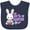 Navy Blue, variant on Inktastic My 1st Easter with Bunny and Easter Basket Girls Baby Bib