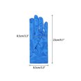 thumbnail image 2 of INSPIRE CHIC Women's Glove Satin Bead Decor Full Finger Wrist Length Short Gloves for Elegant Wedding Royal Blue, 2 of 6