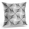 thumbnail image 1 of BSDHOME Black Design Twirl Movement Striped Geometric Pattern Abstract Monochrome Waving Lines Speckled White Pillows case 18x18 Inches Home Decor Sofa Cushion Cover, 1 of 1