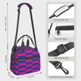thumbnail image 3 of Women Men Bisexual Pride Flag Reusable Insulated Lunch Cooler Leakproof Meal PrepTote Bag with Removable Adjustable Shoulder Strap, 3 of 7