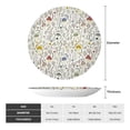 thumbnail image 2 of Kdxio Colorful Mushrooms and Plants Bone China Decorative Plate Ceramic Decorative Plate for Home Office Wall Stand Decorative Plates for Home Bedroom-7in, 2 of 6