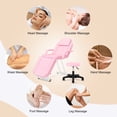 thumbnail image 2 of Adjustable Facial Bed Massage Table Beauty Salon Spa Equipment with Free Tattoo Stool(Pink), 2 of 18