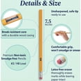 thumbnail image 3 of Trailmaker Pencils, 200 Count Wood Cased Unsharpened #2 Yellow Pencils in Bulk for Writing, Notetaking, Office Supplies, 3 of 16