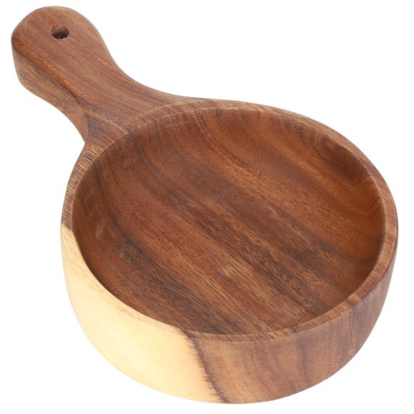 Salad Bowls, Wood Bowl with Handle for Family for Cereals Nut Mixes Snacks for Salads Pasta