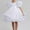 White, variant on Spazoro Kids Girls Dresses, Solid Color Round Neck Fashion Puff Sleeve Princess Dress for Child Girls Black Size 4-5T