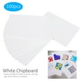 thumbnail image 4 of Papier d'Impression Blanc, Papier pour Carton Blanc Inodore Papier Carton Blanc Papier Pratique Portable pour Couverture de Livre Carton Livre Photo Enveloppe Angle Droit, Rond, 4 of 8