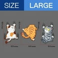 thumbnail image 3 of Zshan Car Sticker Vinyl, Three Cats, Scratch Cover, Funny Bumper Sticker for Car, Truck, Motorcycle, Wall, Window (Large), 3 of 4