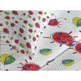 thumbnail image 4 of Ambesonne Ladybugs Quilted Bedspread Set 3 Pcs, Doodle Cartoon, King Size, Multicolor, 4 of 5