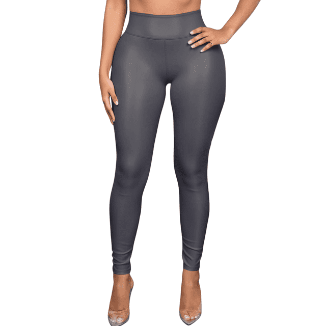 Leggins Unitalla Moda Elegante Casual Mujer Leginsn Cuero Vinipiel