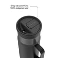 thumbnail image 4 of Contigo 20 oz Stainless Steel Travel Mug Tumbler – Leak-Proof Insulated Coffee Mug, Keeps Drinks Hot, Side Handle, Black/Silver, 4 of 7