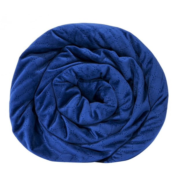 BlanQuil Quilted Weighted Blanket (Navy 15lb) - Walmart.com - Walmart.com
