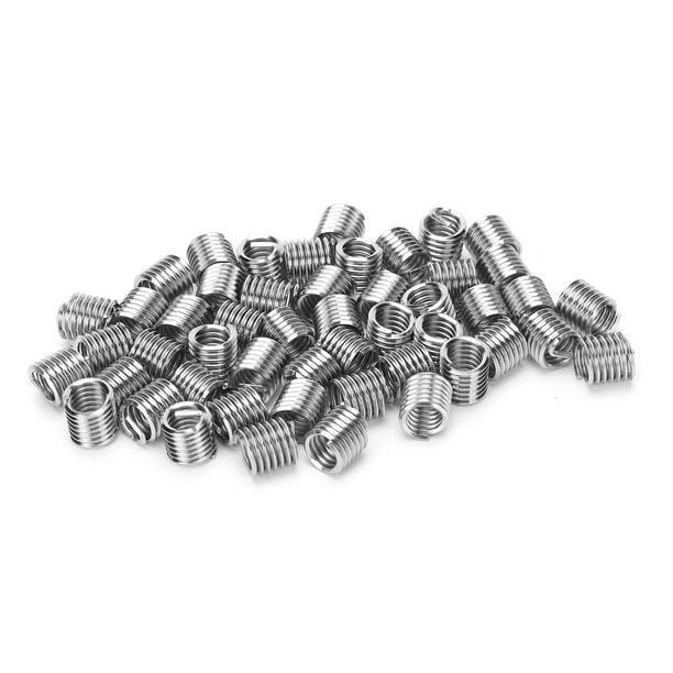 Herramienta de reparación de roscas, 50 piezas de inserciones de rosca, herrajes para cables, inserciones de roscas de alambre, características mejoradas