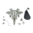 thumbnail image 1 of Modelo de avión de F22 a escala 1:100 con soporte de exhibición, modelo de avión en miniatura realista para decoración de mesa, multiusos, res, 1 of 9